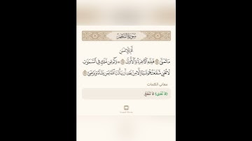 السراج في بيان غريب القران سورة النجم 4 مع تلاوة الشيخ سعد الغامدي