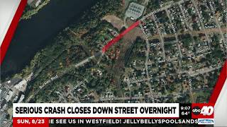 Serious crash closes Chicopee road overnight @WesternMassNews