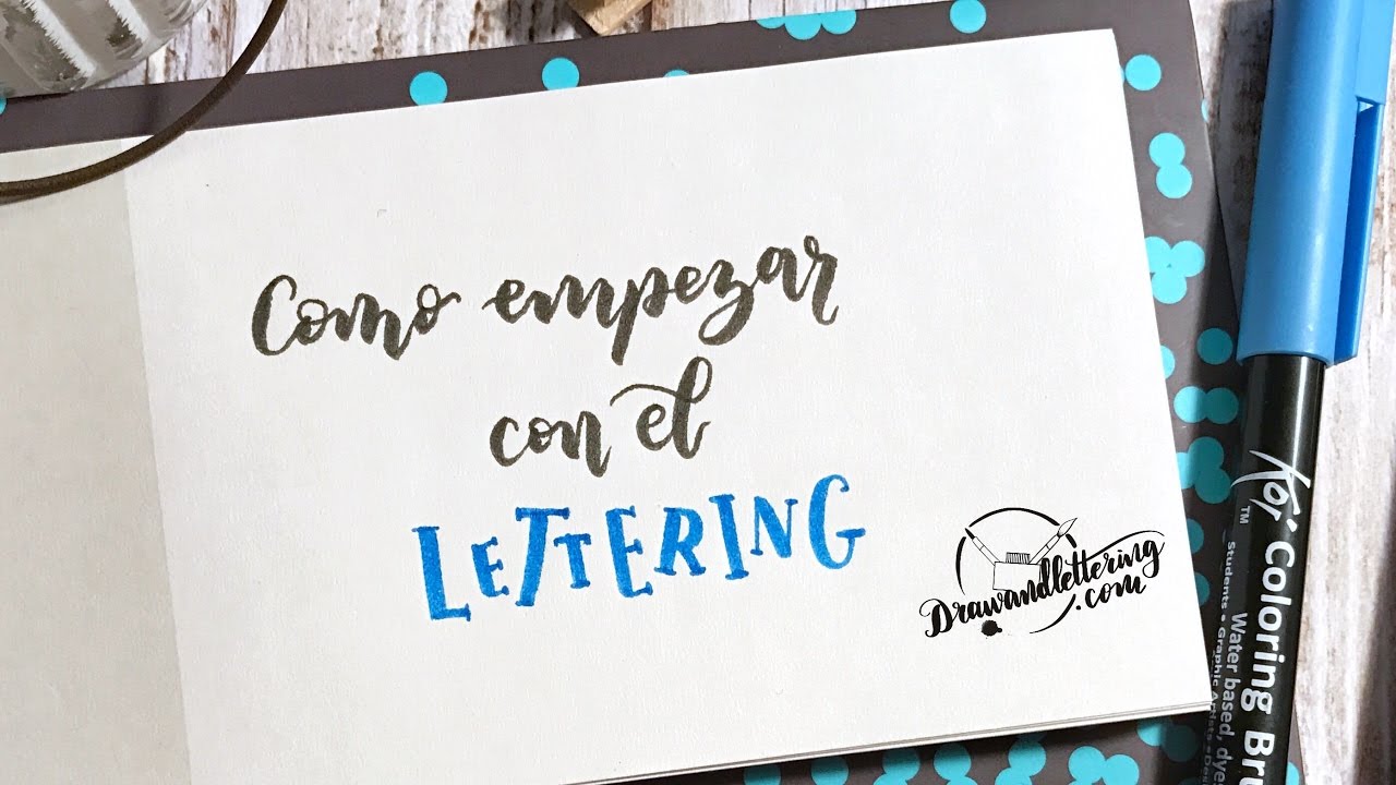 Cómo empezar con el lettering - YouTube
