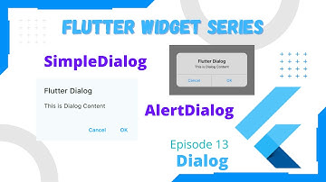 Flutter Widget Series (EP13) - Flutter Dialog (AlertDialog & SimpleDialog)
