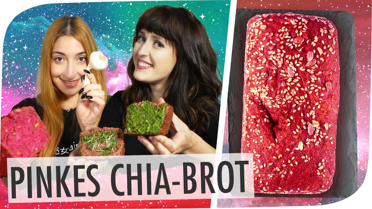Pinkes Chia-Superfood-Brot | Eda Vendetta & Ella TheBee | #flipfood