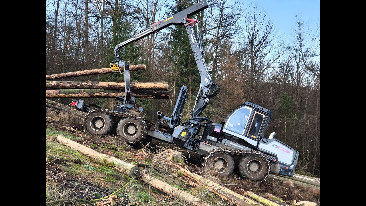 Logset 8F GT • Rückezug • Klemmbank • Steilhang • Forstunternehmen ...