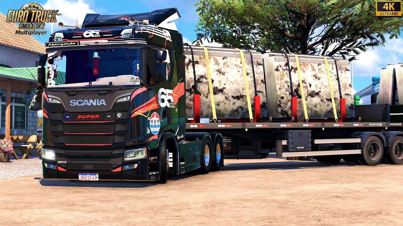 30 Metros Scania R500 SUPER Suvesa60 Bitrem Noma Titanium Garrafas (48 t) Ets2 V1.57