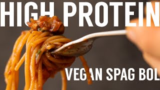 Vegan high PROTEIN Spaghetti Bologese | Veganuary 2024