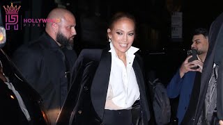 JLo Rocks Tuxedo at Met Gala Party in NYC