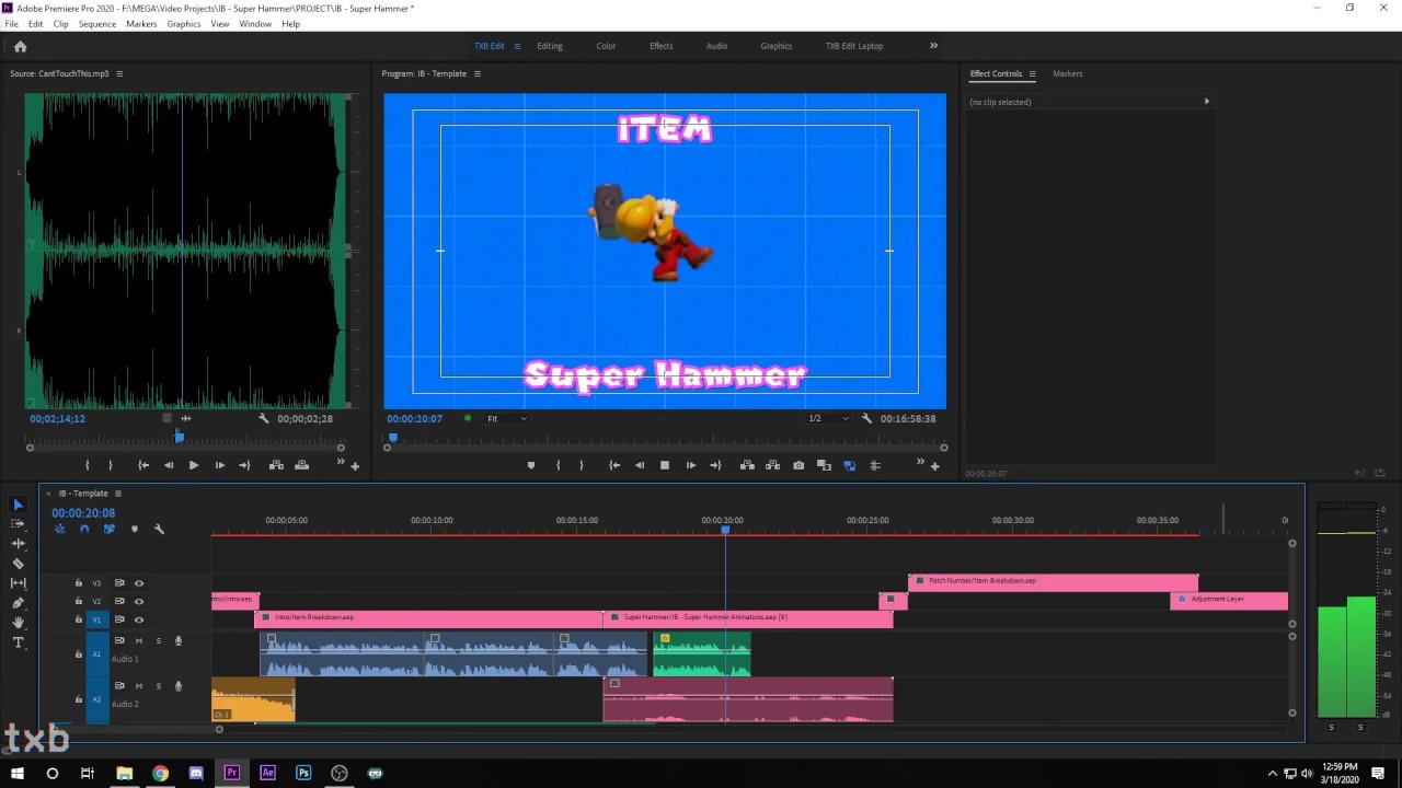 "Super Hammer - ITEM BREAKDOWN" Edit Time Lapse