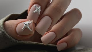 ⭐️ Морские звёзды / Объёмный дизайн ногтей