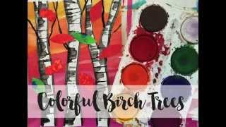 Birch Tree Collage Art Project for Kids