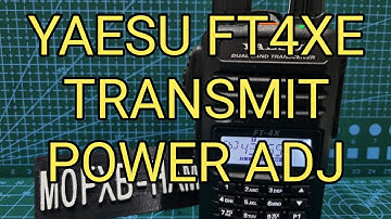 YAESU FT4XE Transmit Power - Settings Menu 40