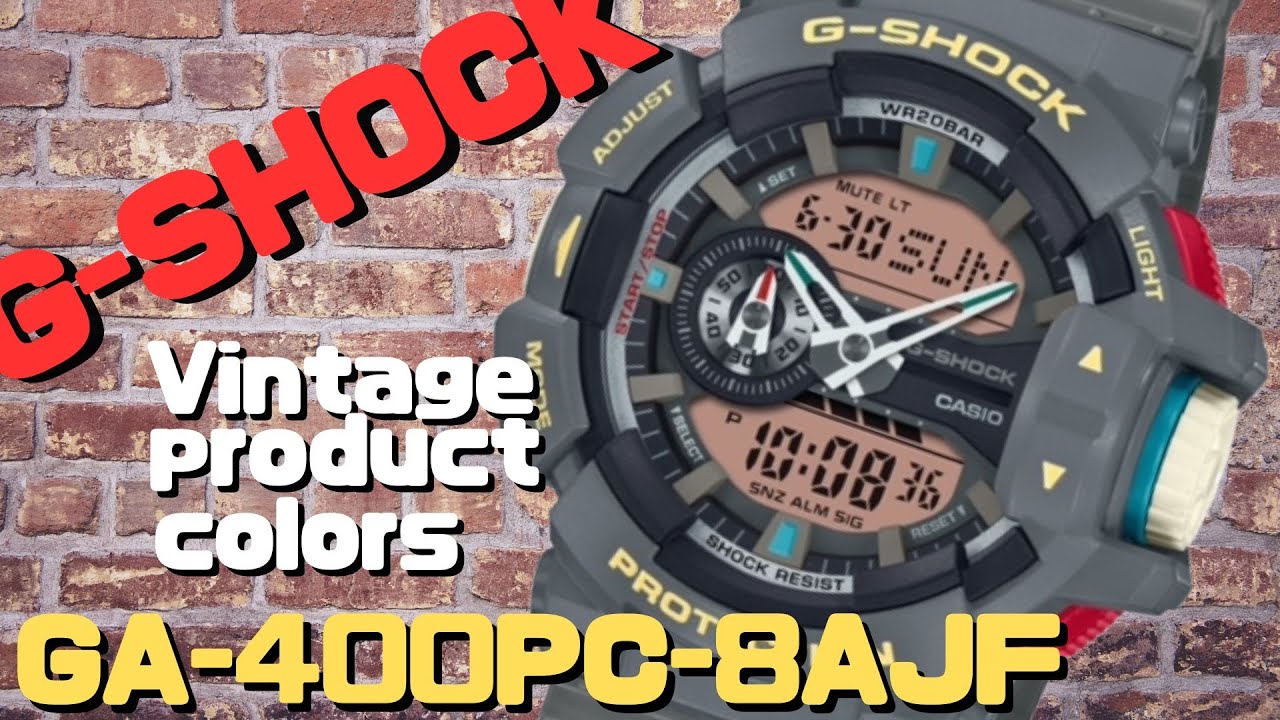 G-SHOCK GA-400PC-8AJF アナログ・デジタル腕時計 メンズ Vintage product colors 限定品  2023年6月発売新製品