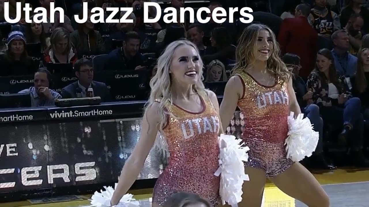 Utah Jazz Dancers - NBA Dancers - 1/10/2020 dance performance -- Jazz vs Hornets