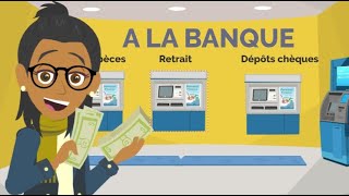 French conversation at the bank + VOCABULARY / Conversation à la banque