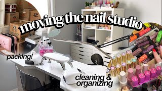 Moving my nail room!  Pack and organize my nail products ✨