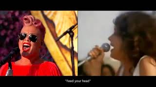 White Rabbit - P!nk & Jefferson Airplane's Grace Slick perform side by side