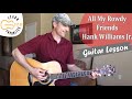 All My Rowdy Friends - Hank Williams Jr. - Guitar Lesson | Tutorial