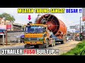 Fuso Tua !! Muatan Tabung saangat Besar, 3Trailer Fuso The Great Melintas Sengeti Jambi