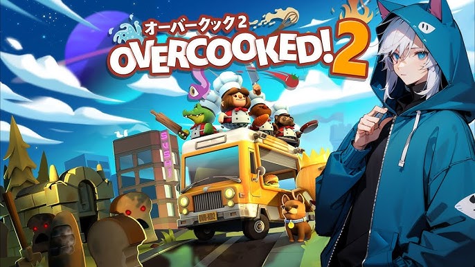 Overcooked - PC, Xbox One e PS4 - EXPANSÃO DE NATAL - FOGO NA COZINHA -  parte 2 