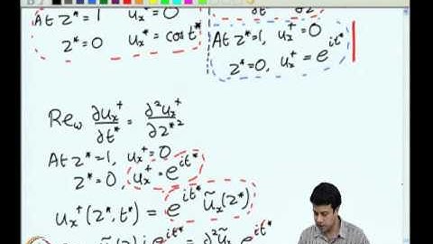 Mod-03 Lec-13 Unidirectional Transport Cartesian Coordinates - VI Oscillatory Flows