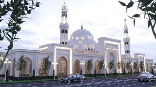 Sirdaryo tumanida qurilayotgan Ahmad Yassaviy jome masjidining yangi binosiga g'isht qo'yish tadbiri