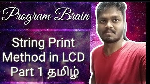 #41 String Print in LCD Using PIC16F877A Part 1 தமிழ்.