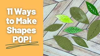11 Ways to Enhance Diecuts | No Fancy Expensive Supplies Required