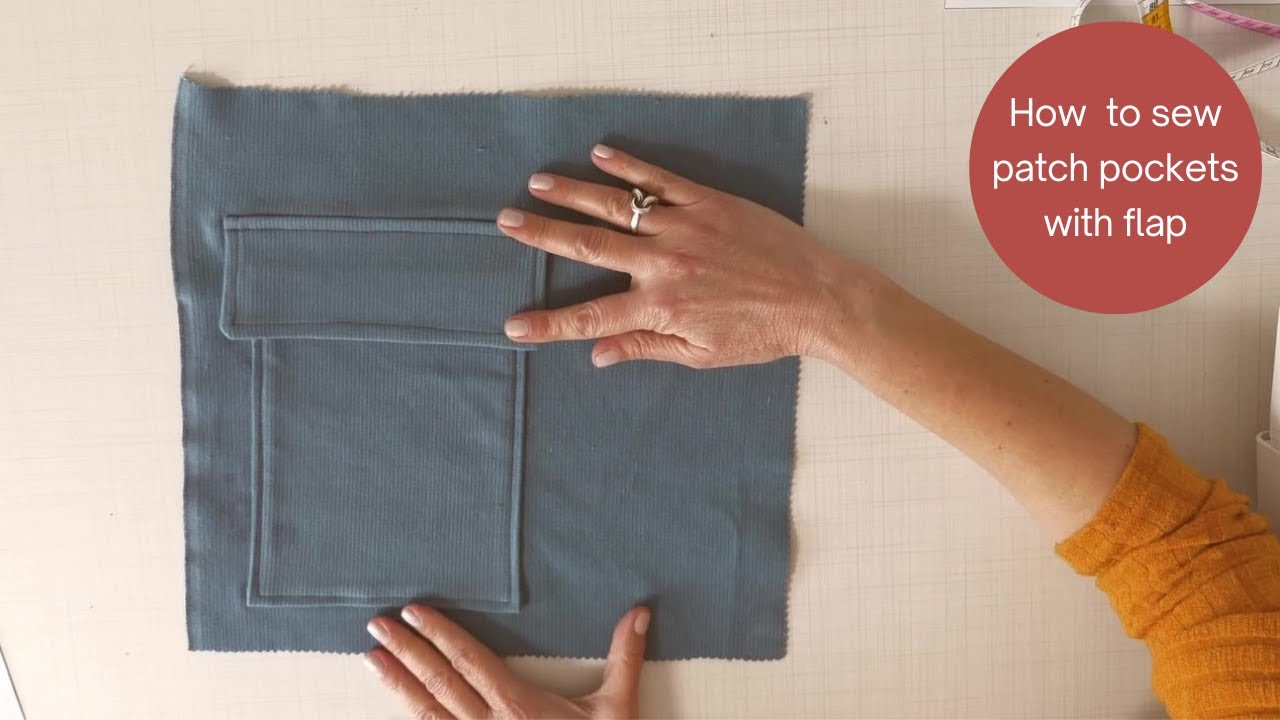 How to sew patch pockets with flap 