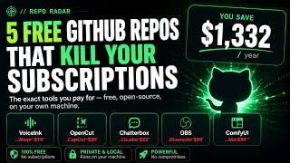 5 Free GitHub Repos That Kill $111/mo of Creator Subscriptions