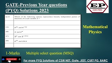 GATE 2023 Solution (Physics) || #csirnet #csirnetjune2024 #csirjrf #gate #jest #gateexam2025 #netjrf