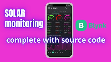 diy SOLAR monitoring system BLYNK IOT esp8266