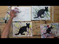 Jackson Pollack Inspired Kangaroo Art for Kids