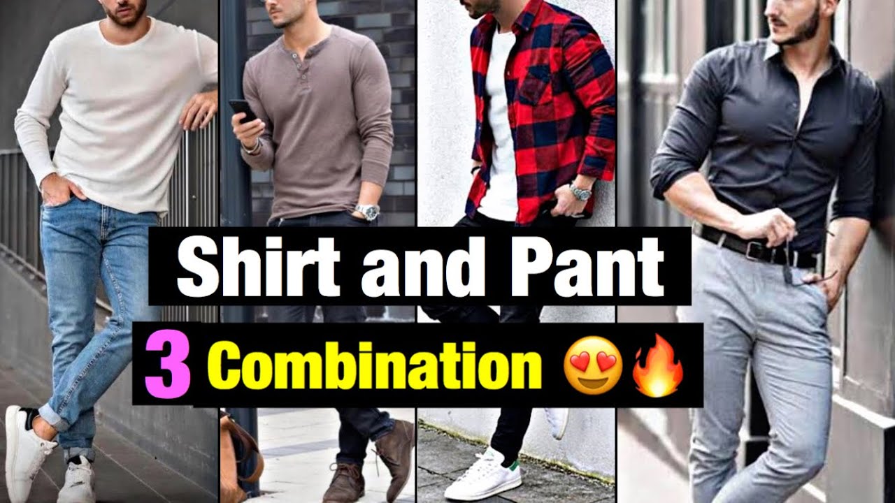 black shirt combination for boys and men//black shirt outfit ideas for boys  and men//fashion tips - YouTube