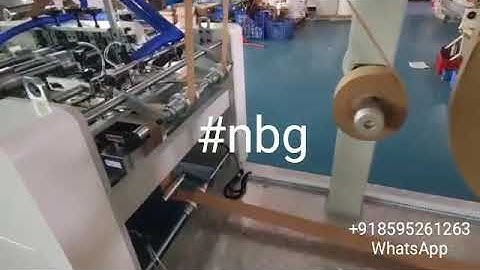 FLAT HANDLE MAKING AND PASTING MACHINE BY NBG
