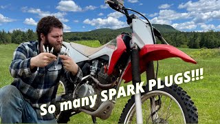 Honda Crf230 WONT RUN!!! Customer Brought a bag full of bad spark plugs… by Rocks Powersports 4,908 views 2 months ago 10 minutes, 2 seconds