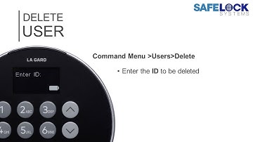 702 Display Training (13): Delete a user