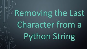Removing the Last Character from a Python String