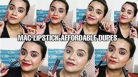 MAC DUPES| AFFORDABLE LIPSTICK DUPES INDIA|Mac Ruby Woo All Fired Up Lady Danger Mocha Rebel & More