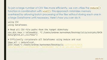 Efficiently Joining 65,000 CSV Files in Julia