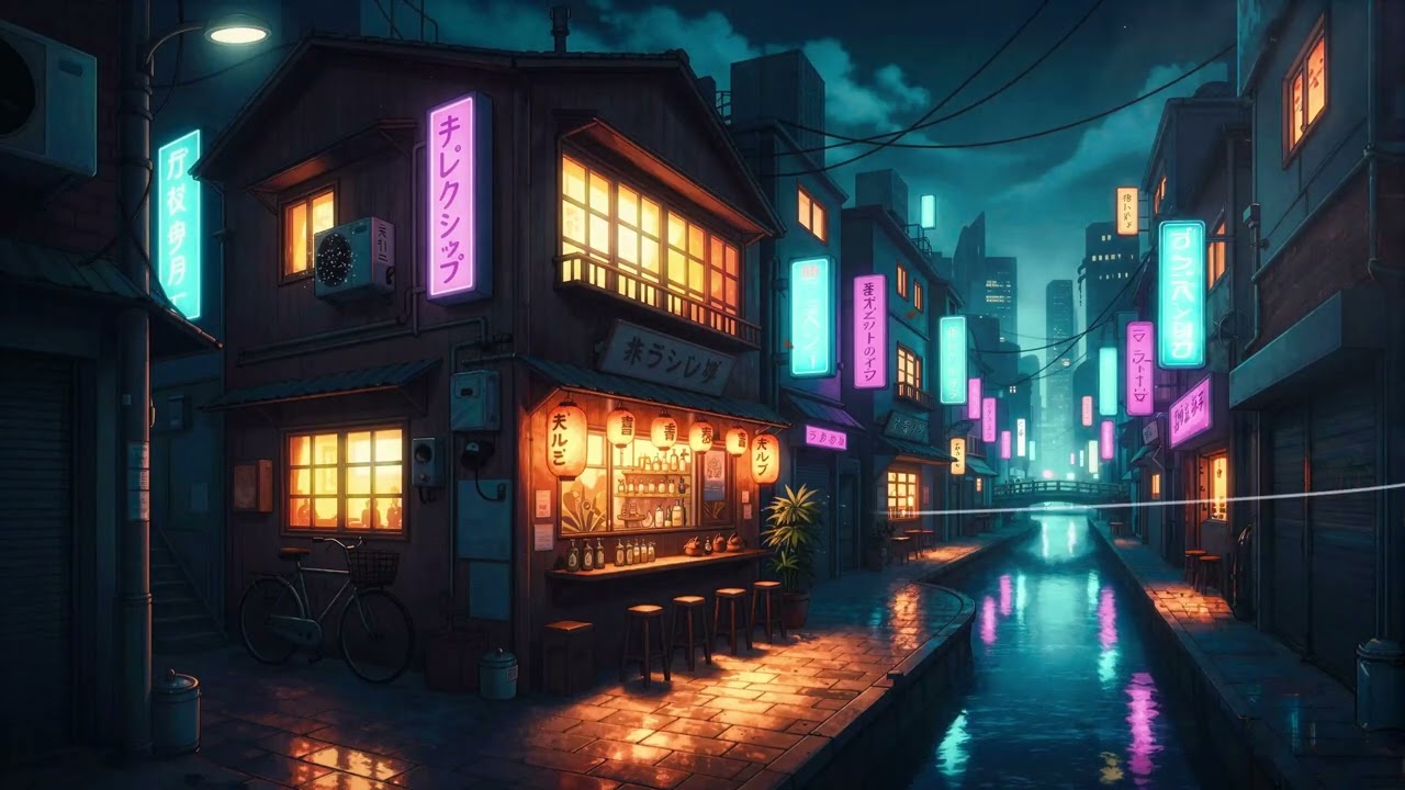 90's Japanese Night Alley 🏮 Chill To Study/Relax - Lofi Hip Hop Mix