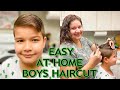 DIY BOYS HAIRCUT 💇‍♂️ | Step by Step Tutorial | Mom Cuts Hair at Home