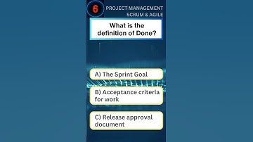 SCRUM for PMP Exam Study: What is the definition of Done?