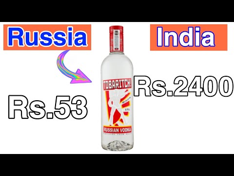 Alcohol , Vodka Price in Russia  2019