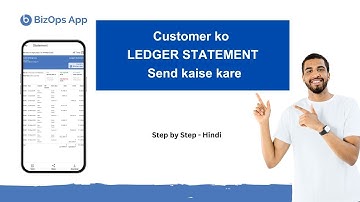Customer ko Ledger Statement Send kaise kare | Hindi | Mobile