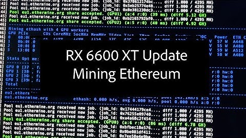 September 2021 RX 6600 XT Update - Mining Ethereum in HiveOS