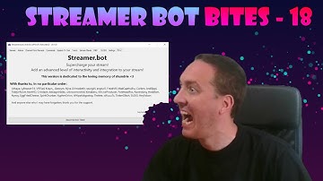 Restoring Streamer Bot settings from backup.