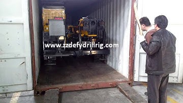Video of DF-H-2 Hydraulice Core Drilling Rig Loading to Container