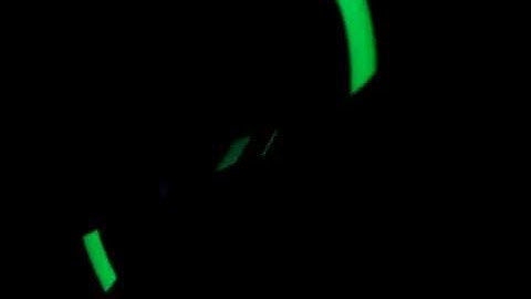 Glow sticks on strings.