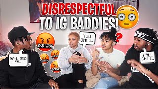 BEING "DISRESPECTFUL / OVERLY $3XIST" TO INSTAGRAM BADDIES PRANK TO SEE THEIR REACTION ! *FUNNY AF*