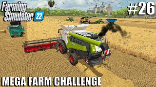 Harvesting 170.000l of WHEAT with CLAAS LEXION | MEGA FARM Challenge | Farming Simulator 22