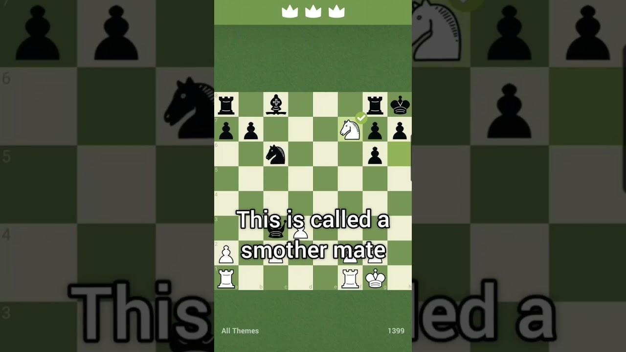 Mate in 3 Puzzle, Theme: Smothered Mate 