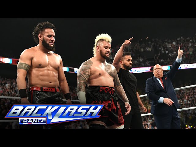 Tanga Loa saves The Bloodline from Street Fight defeat: WWE Backlash France highlights, May 4, 2024 class=